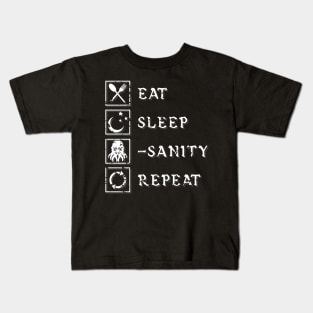 Eat, Sleep, Lose Sanity, Repeat. Kids T-Shirt